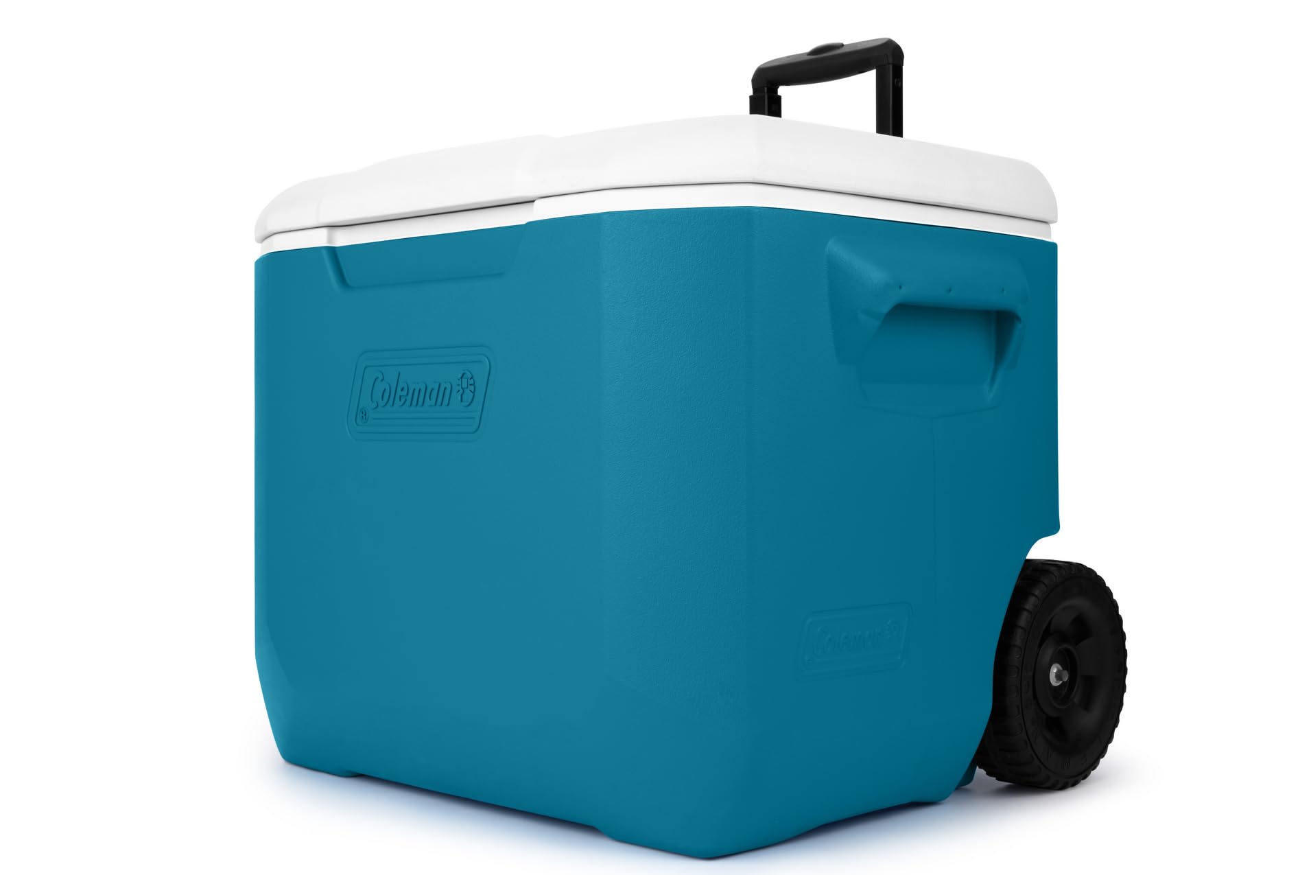 Coleman Chiller Series 60qt Wheeled Portable Cooler for Camping & Tailgating Features Ice Retention & Heavy-Duty Wheels