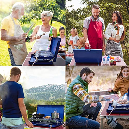 2 Burners & 1 Toast (Grill) Portable Propane Gas Cooking Stove for Camping Enthusiasts
| 2 Burners & 1 Toast (Grill) Po