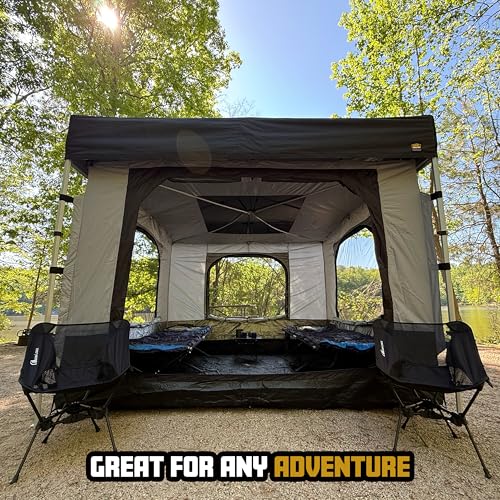 Compact Camper Tent Insert for Compact Shelter Converts to Enclosed Room with Mesh Windows Zippered Door Water-Resistant