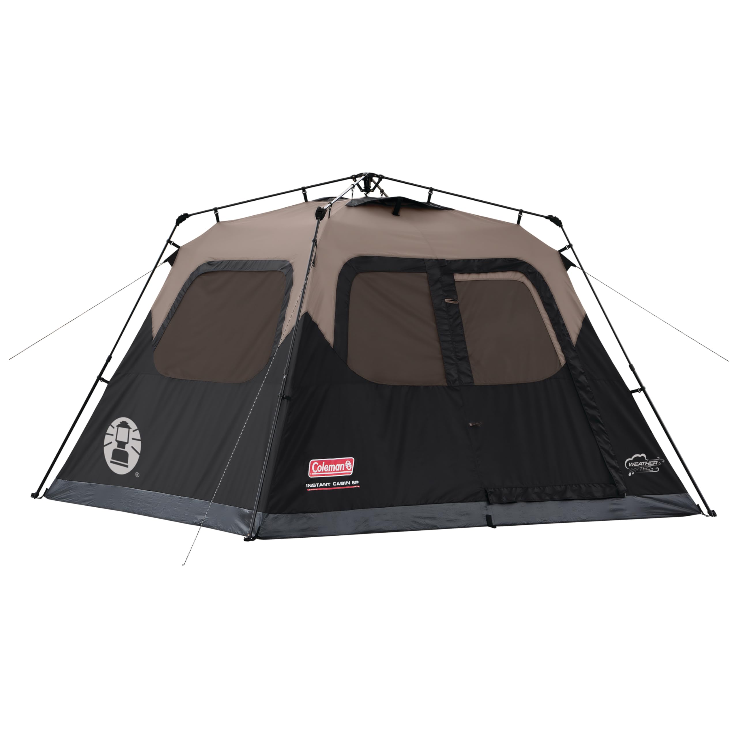 Coleman Instant 1-Minute Setup Tent - 4/6/8/10 Person with Pre-Attached Poles & Air Vent