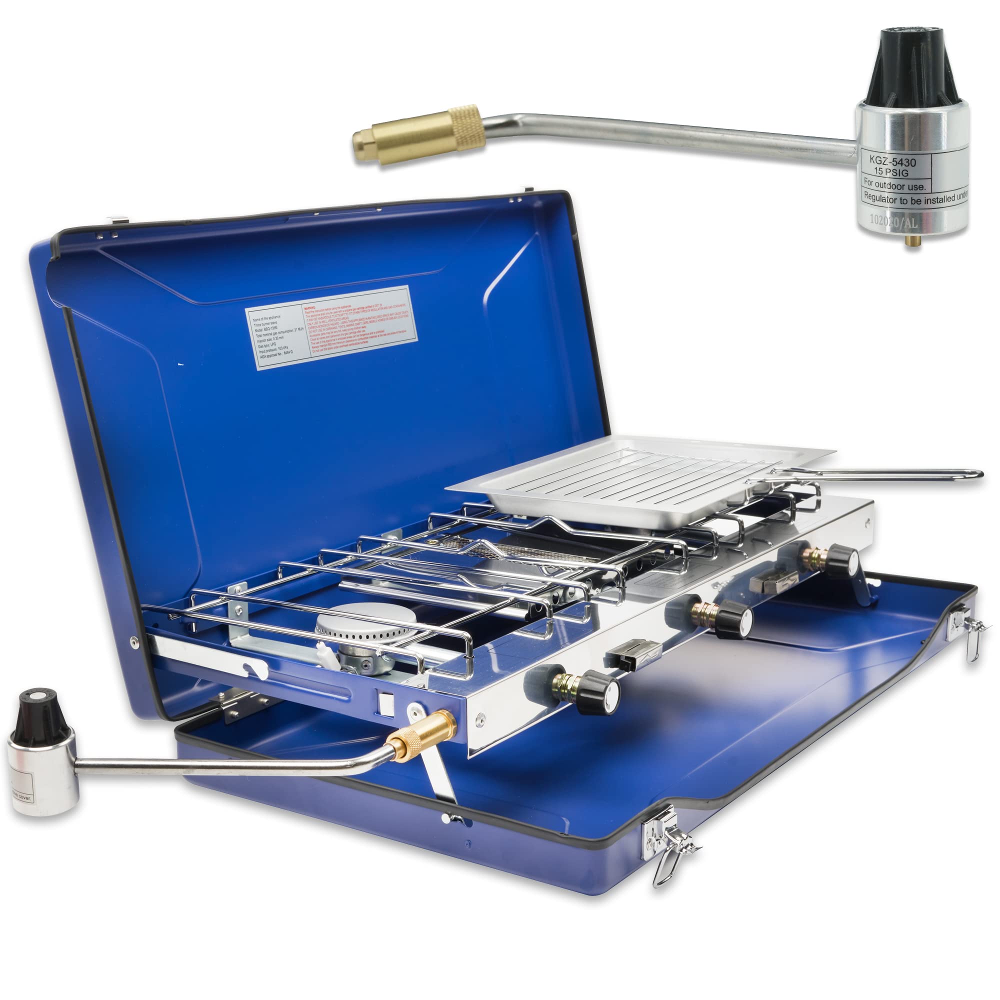 2 Burners & 1 Toast (Grill) Portable Propane Gas Cooking Stove for Camping Enthusiasts
| 2 Burners & 1 Toast (Grill) Po