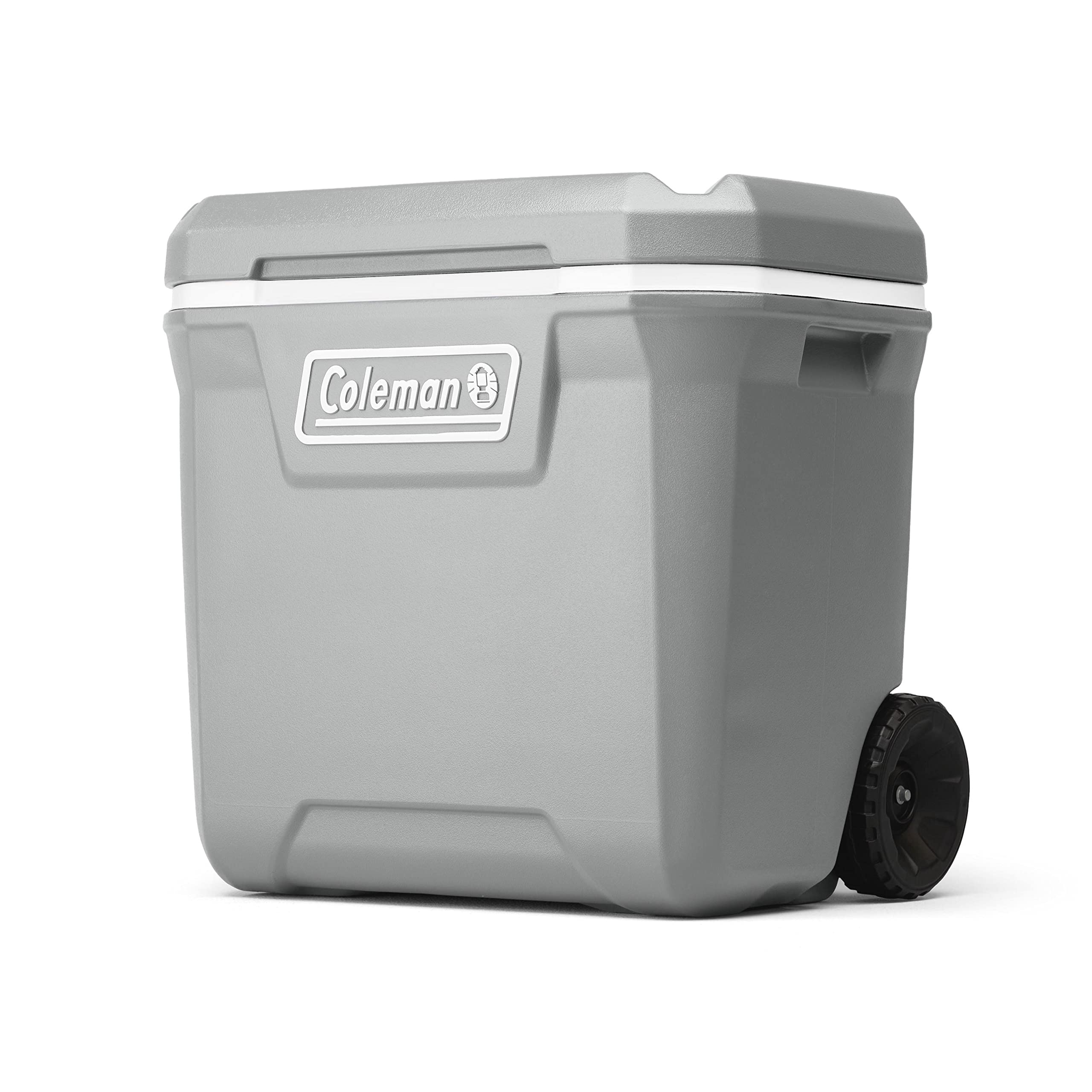 Coleman Classic Series 65-Quart Leak-Resistant Outdoor Wheeled Cooler Keeps Ice for 5 Days Ideal for Camping and Tailgat